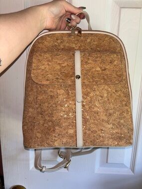 Miztique Cork Backpack with Cream Trim